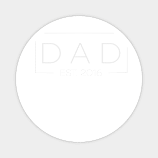 Vintage Dad Since 2016 Happy Fathers Day Magnet